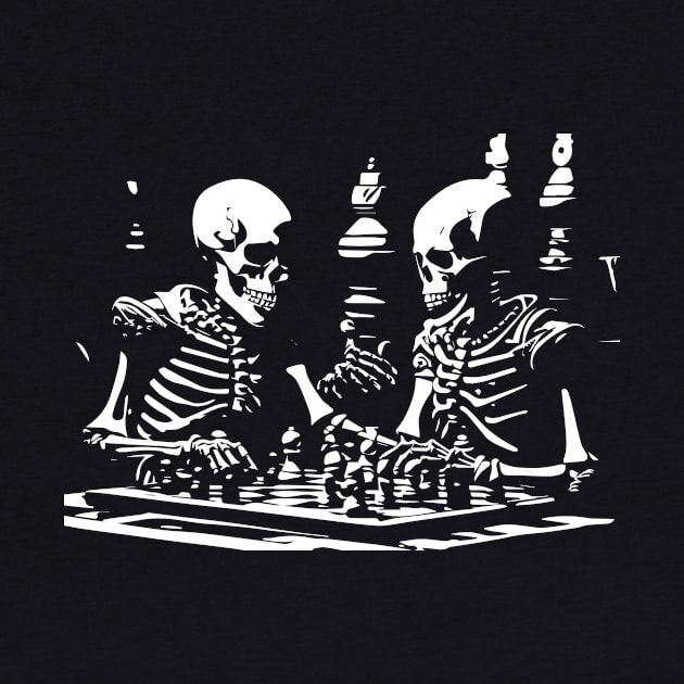 skeletons play chess by lkn